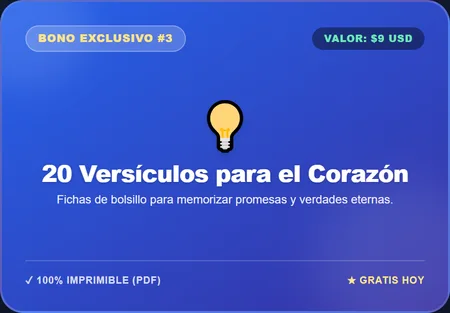 Bono 3: 20 Versículos para el Corazón